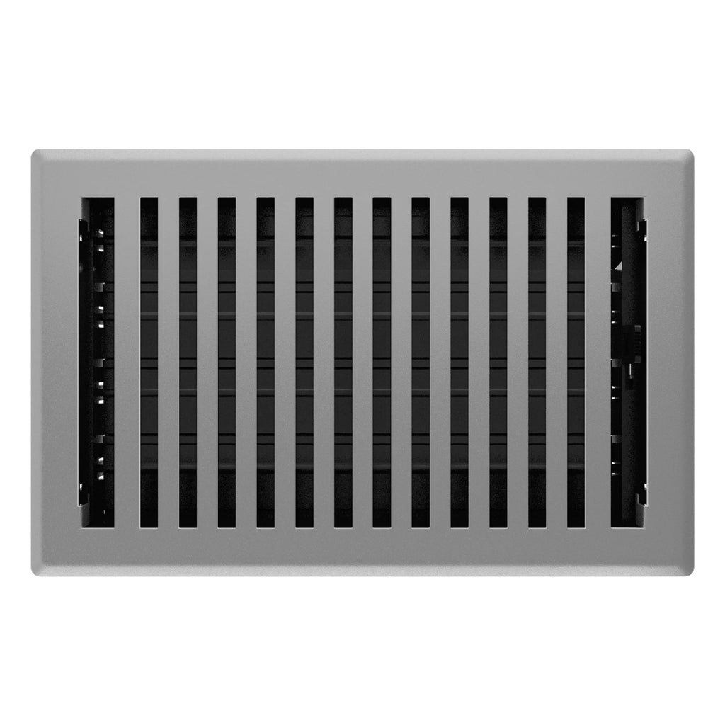 Grey Granite Metal Rectangular Air Floor Register 2 Pack Q780582