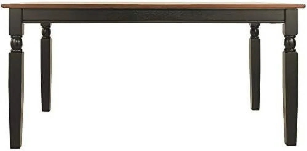 Solid Two-Toned Rectangular Dining Table A6440