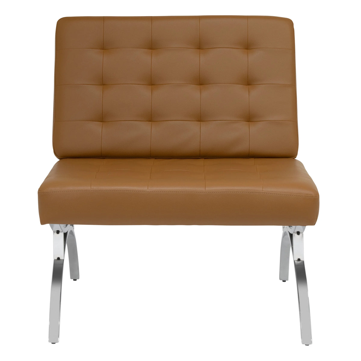 Brown Blended Leather Accent Chair D74155