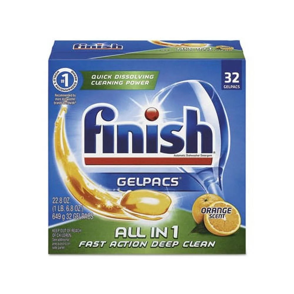 Orange Scent Dish Detergent Gelpacs Box of 32 Q189560