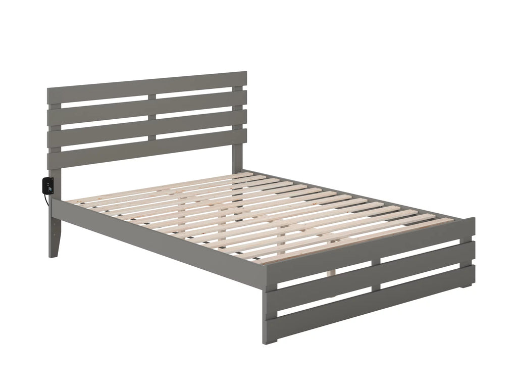 Queen Bed with Footboard and USB Charger M461214