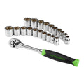 3/8 in. Drive SAE and Metric Socket Set, 21-Piece J24682