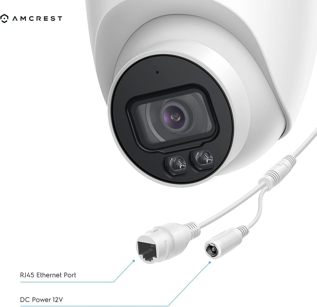 5MP AI Turret IP PoE Camera with Full Color Nightvision K7121