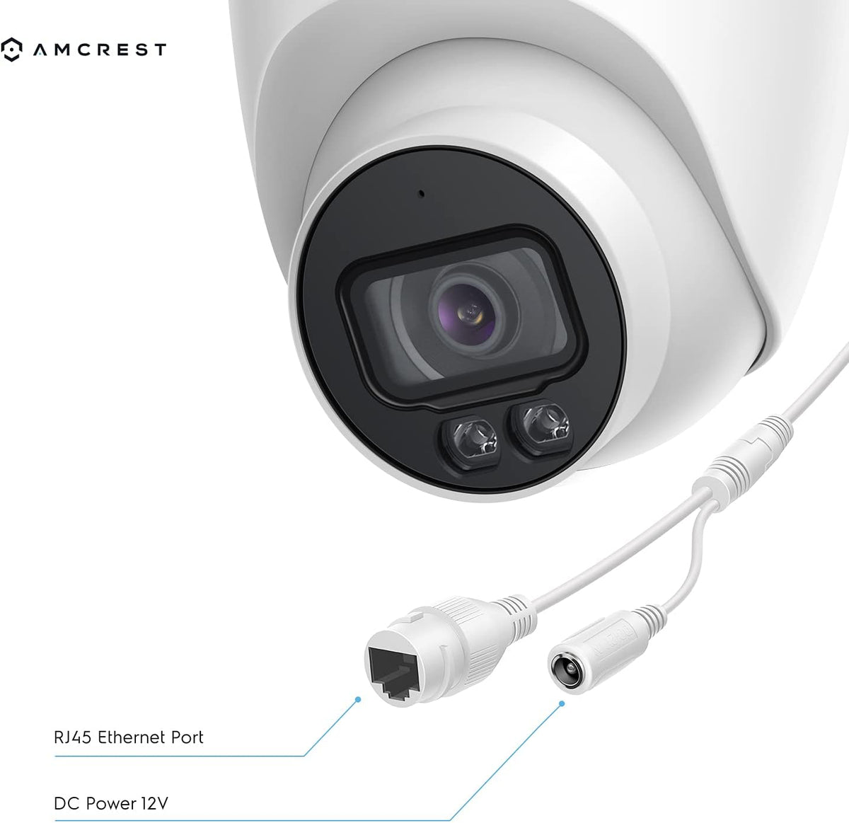 5MP AI Turret IP PoE Camera with Full Color Nightvision K7121