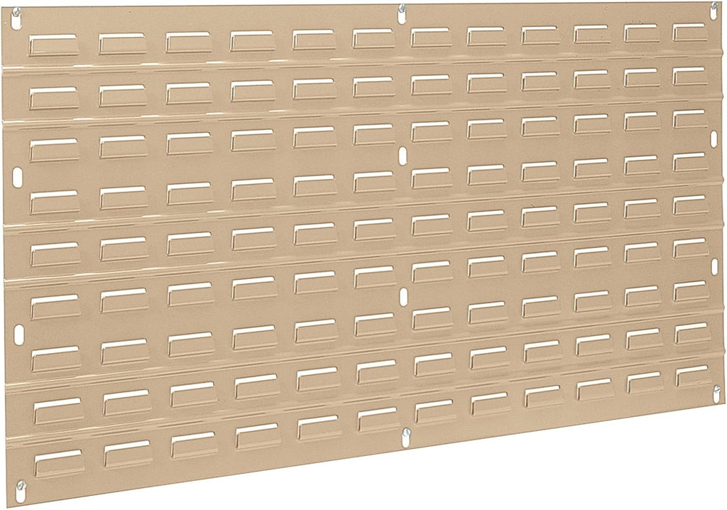 Louvered Steel Wall Panel Garage Organizer, 36-Inch W x 19-Inch H, Grey, Pack of 2 B73234