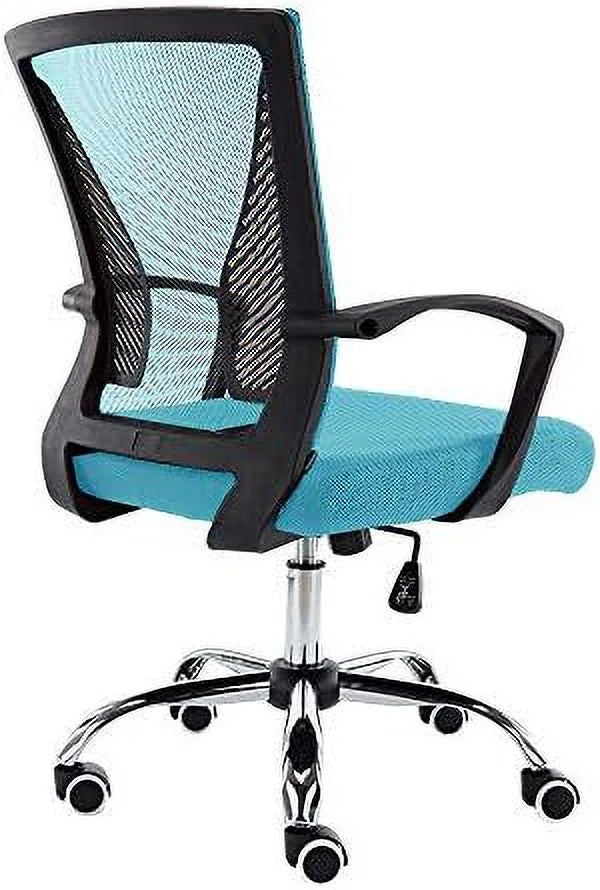 White Gray Mid-Back Office Chair J613965