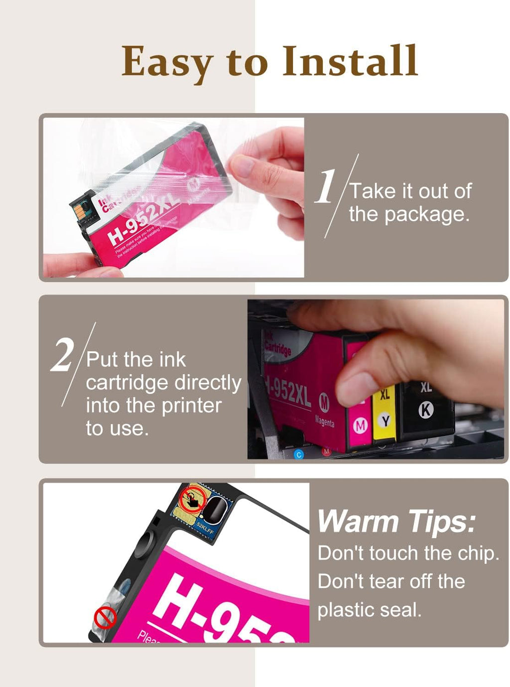 Remanufactured Ink Cartridge 4-Pack for HP Officejet Pro Printers X28669