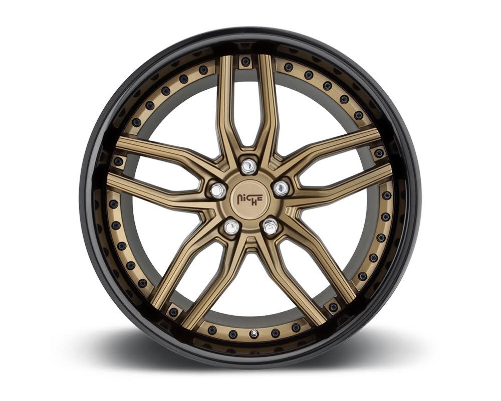 Bronze w/ Gloss Black Lip 1-Piece Cast Wheel 20x9 5x120 35mm Q255291