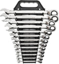 13 Pc. Reversible Ratcheting Combination Wrench Set, SAE M3258