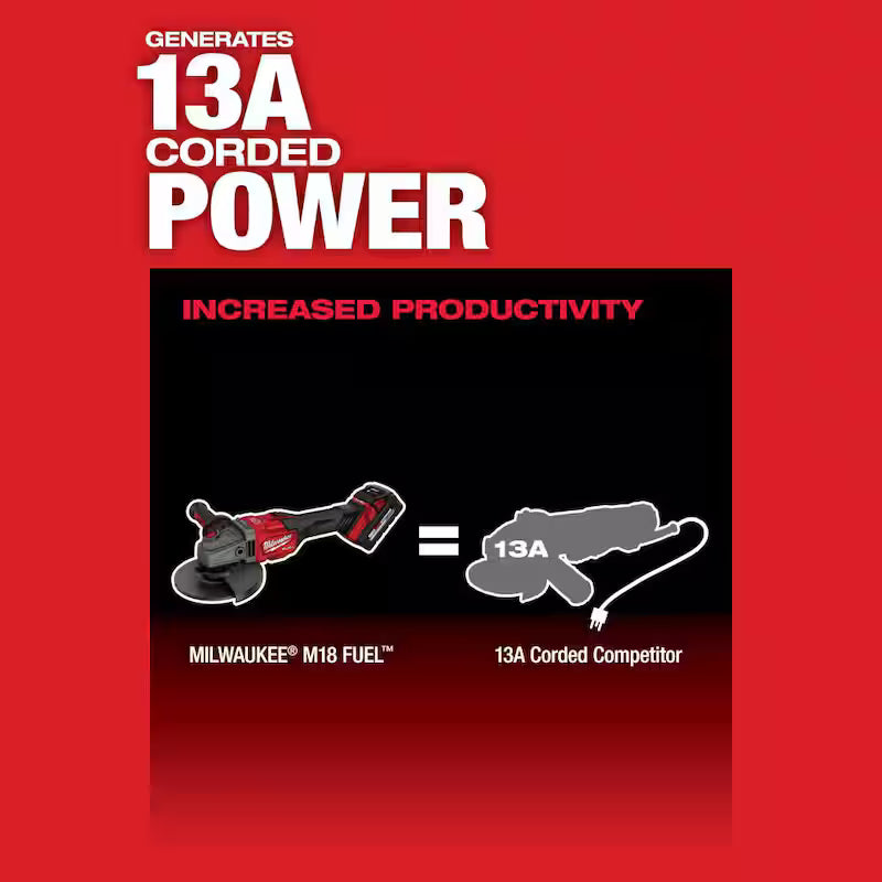 18V Lithium-Ion Brushless Cordless 4-1/2 in./6 in. Grinder Q481796
