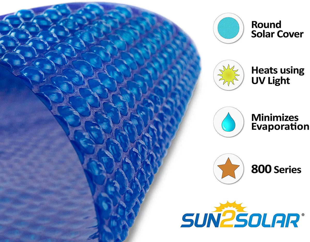 30' Round Blue Solar Pool Cover F241303