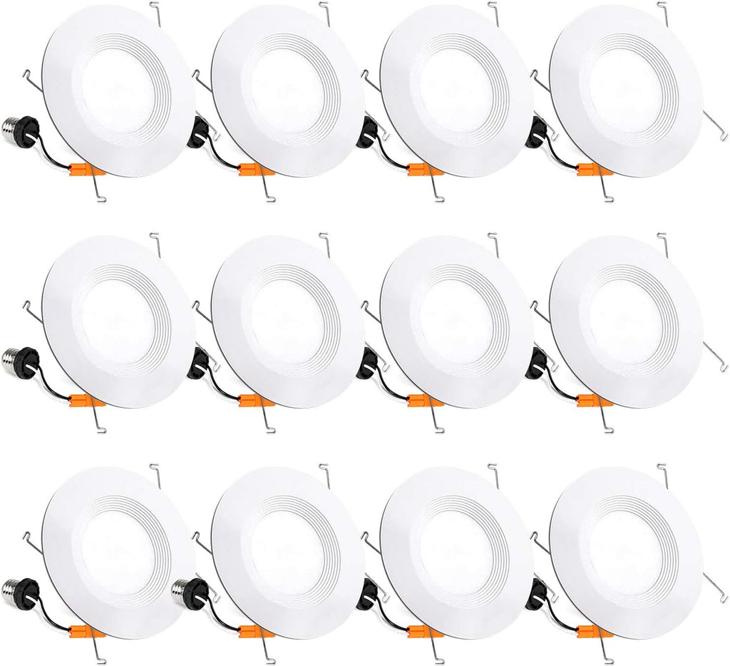 6 Pack Smart Wi-Fi LED Recessed Downlight with Baffle Trim B9328