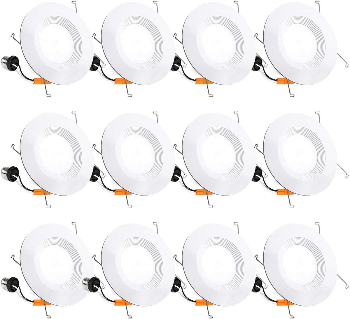 6 Pack Smart Wi-Fi LED Recessed Downlight with Baffle Trim B9328