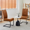 High Back Dining Chairs Set of 2 Brown A63671