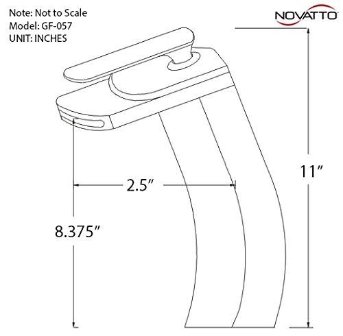Brushed Nickel Waterfall Vessel Faucet F279