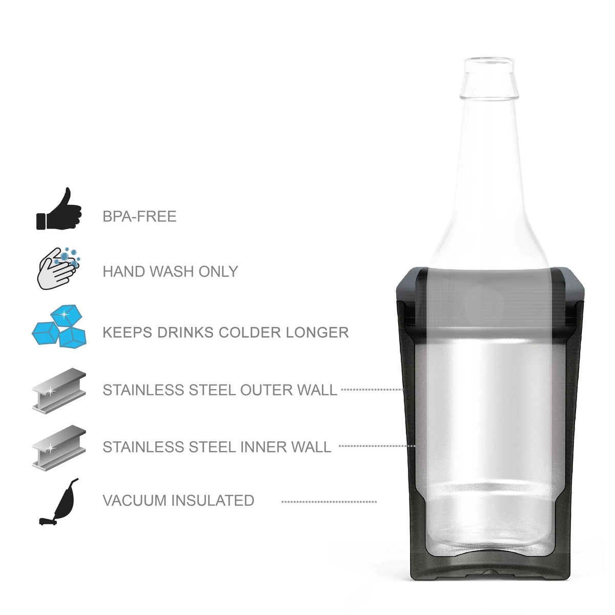 Pistachio Double Wall Stainless Steel Can and Bottle Cooler O370699