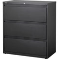 36"W Lateral 3-Drawer Letter/Legal File Cabinet, Black T1981