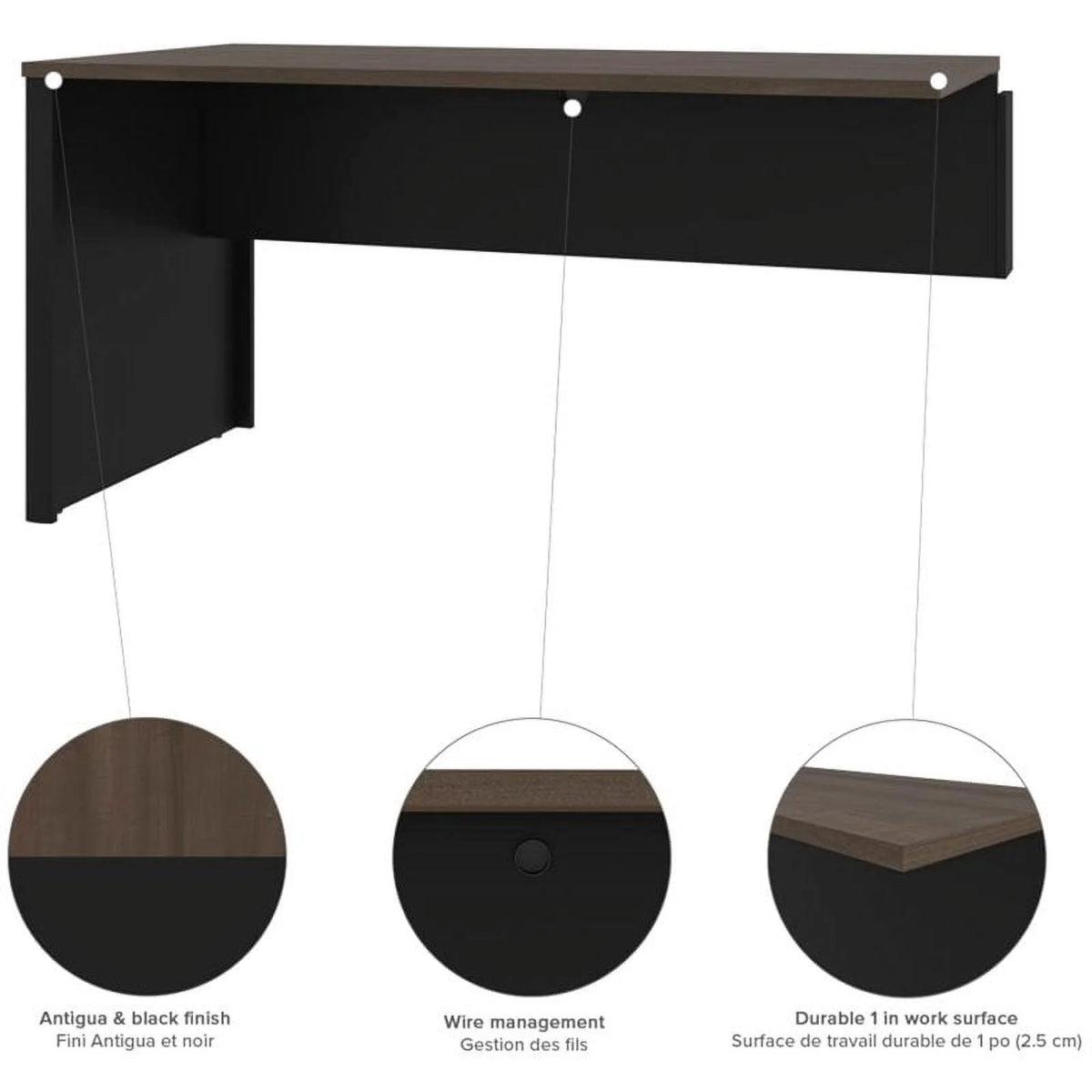5 Piece L Shaped Computer Desk with Hutch Y482538