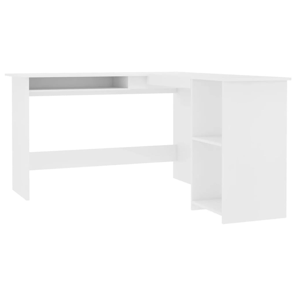 White L-Shaped Corner Desk J58548