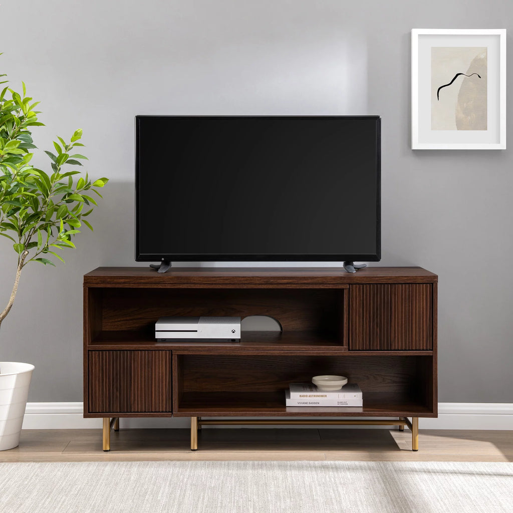 Extendable TV Stand for TVs up to 56", Dark Walnut K431585