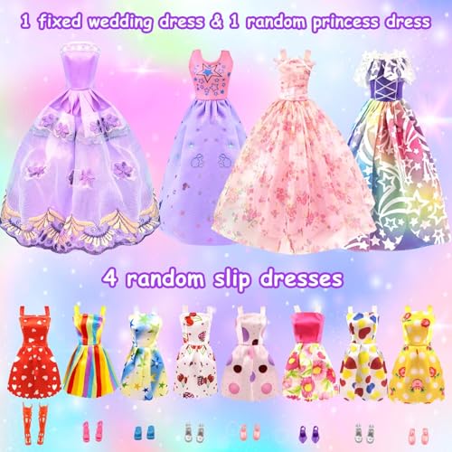 75 Pack Doll Clothes and Accessories with Doll Closet for 11.5 Inch Doll J349221