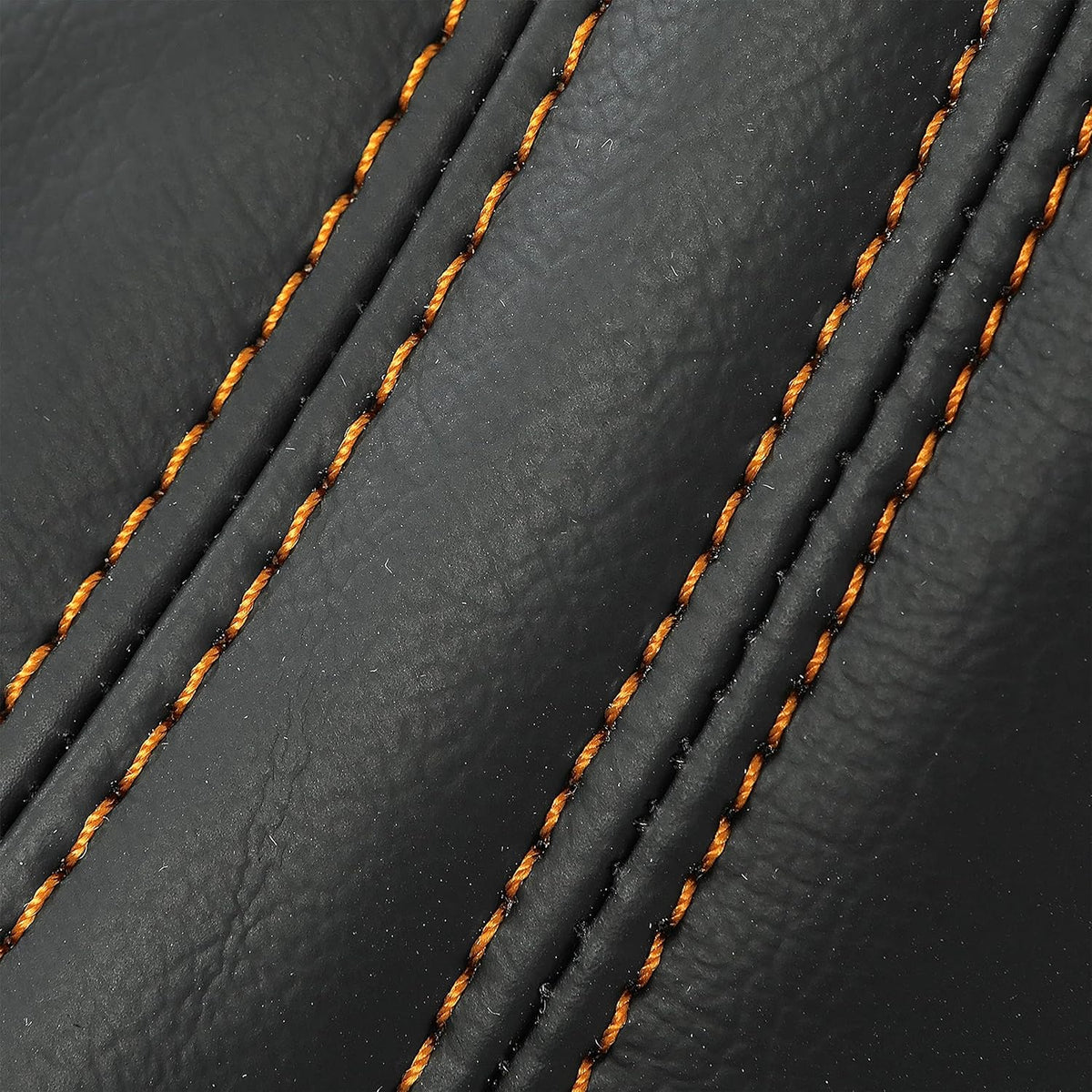 Leather & Cloth Seat Covers Set, Black, Driver & Passenger Side H1311
