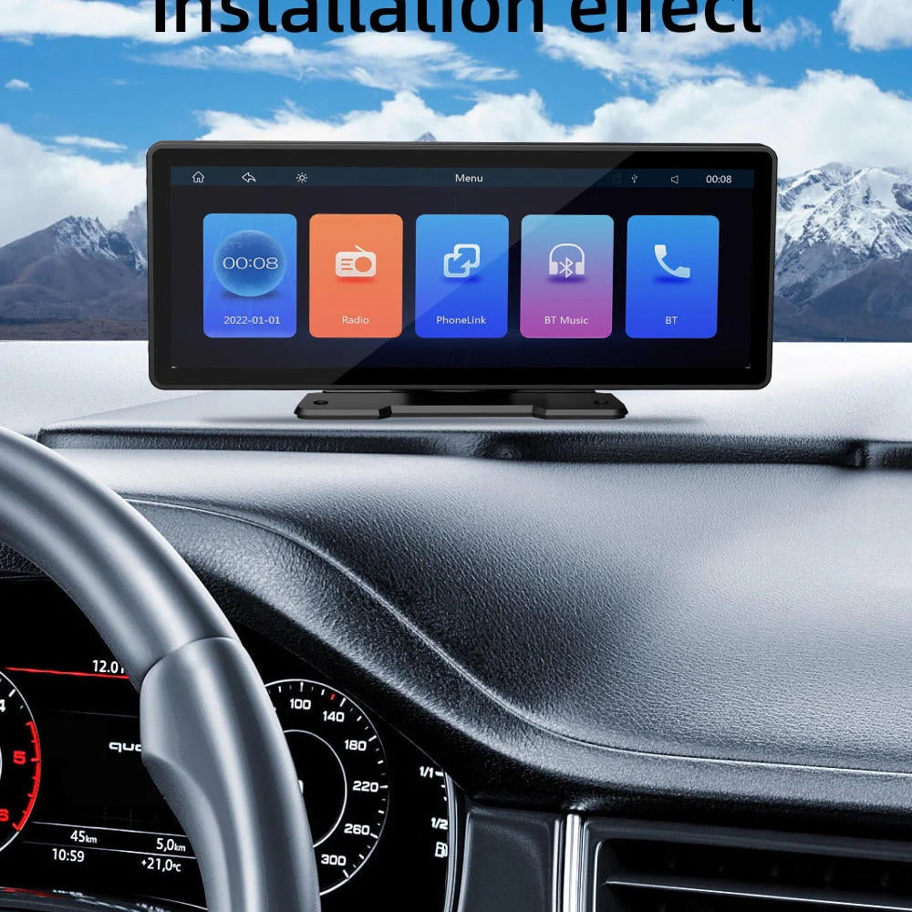 10.26 inch Dash Cam Rear View Camera IPS Color Screen Car DVR H107
