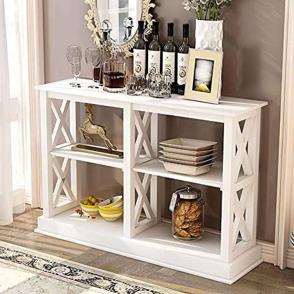 3 Tier Sofa Table with 4 Shelves O16575