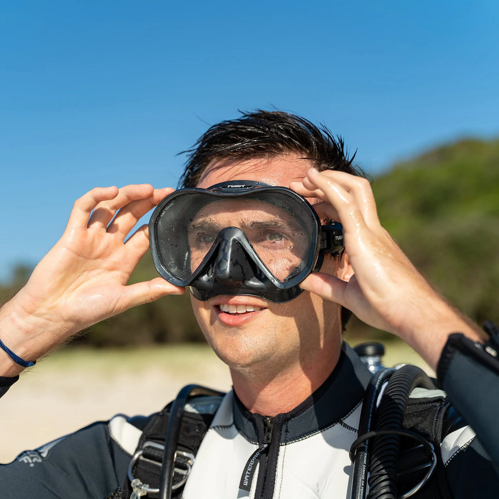 Gunmetal Scuba Diving Mask P869