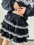 Kawaii Lace Hem Tutu Skirt H29876