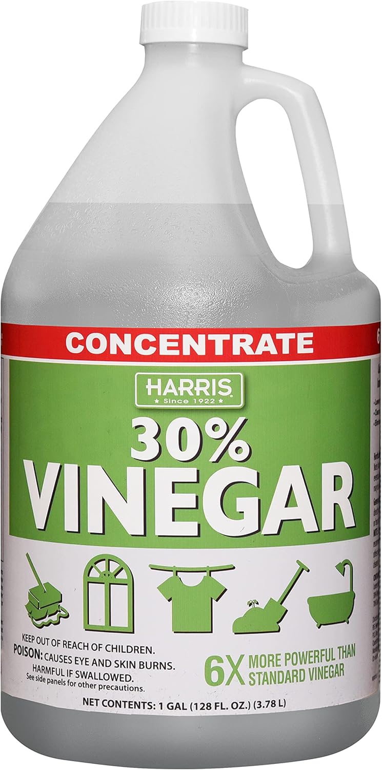 30% Pure Vinegar Extra Strength with Funnel, Pack of 4 Gallons U3603