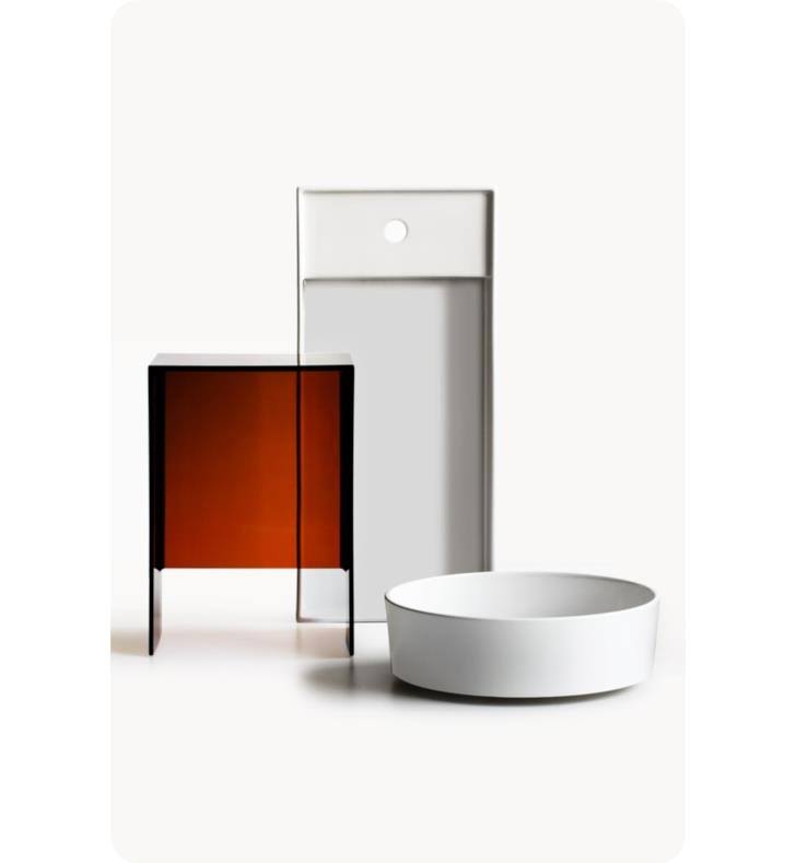 White Rectangular Wall Mount Bathroom Sink with One Tap Hole C82069