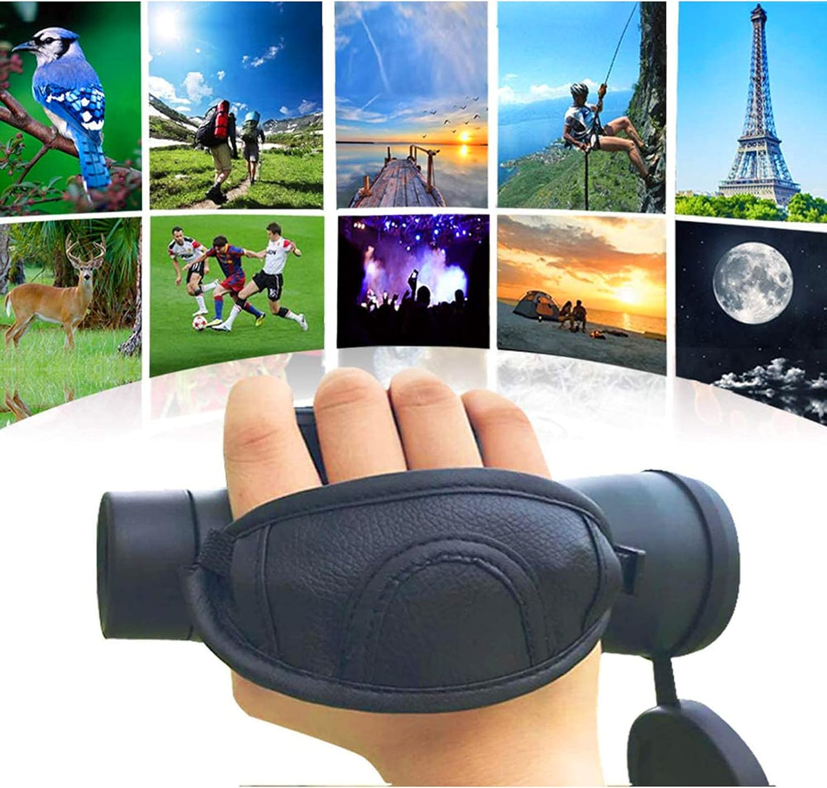 12x55 Waterproof Monocular Telescope with Phone Holder S172020