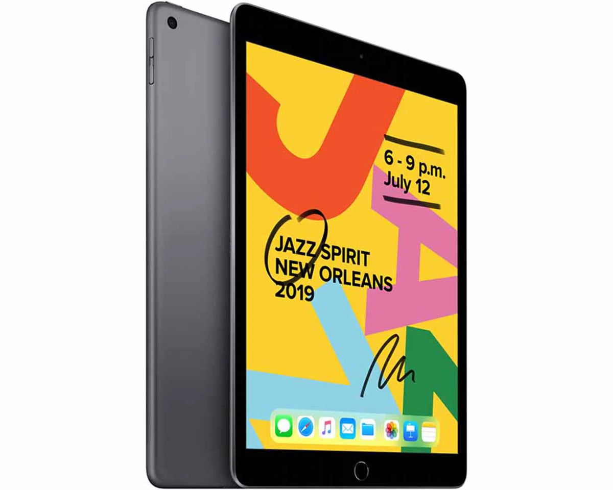Restored Apple iPad 7th Gen 10.2-inch, 32GB, Space Gray Wi-Fi/Cellular (Refurbished) D51262