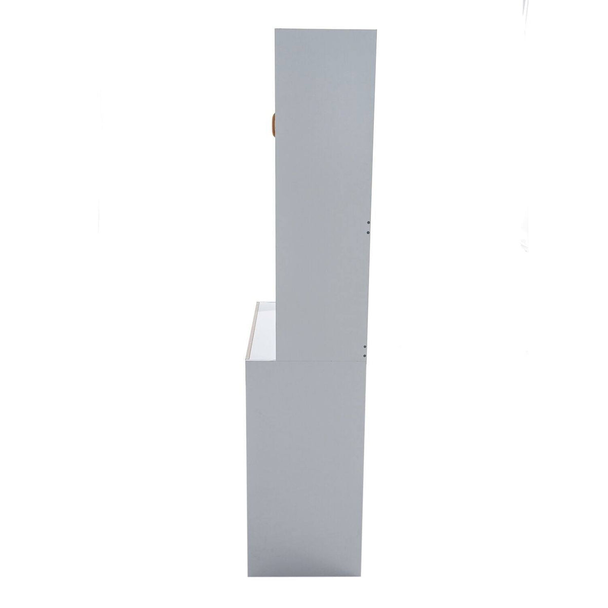 White Kitchen Cabinet with Glass Doors A131837