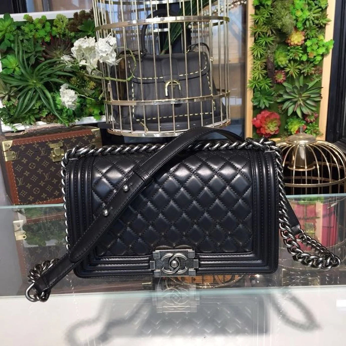 Black Shoulder And Crossbody Handbag X533378