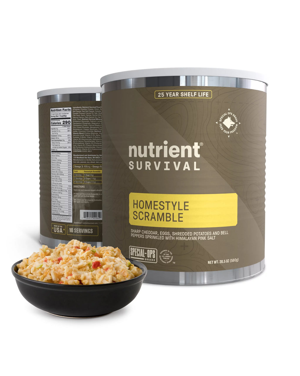 Homestyle Scramble Eggs Freeze Dried Emergency Food 10 Servings P8879