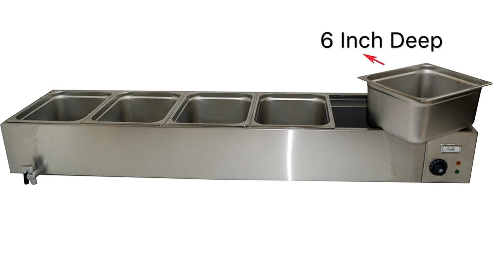 5-Pot Buffet Warmer Steam Table N632