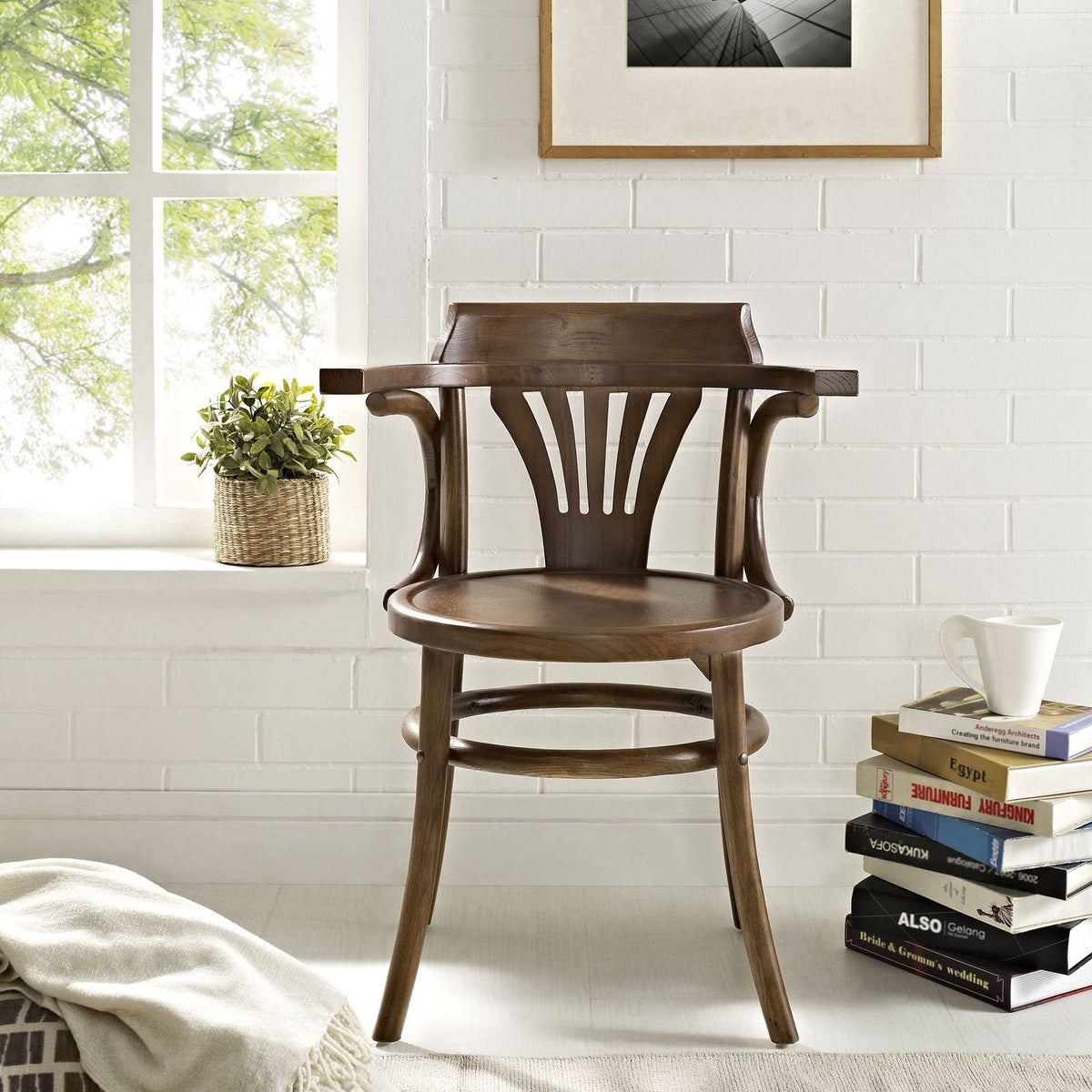 Walnut Dining Side Chair Z70850