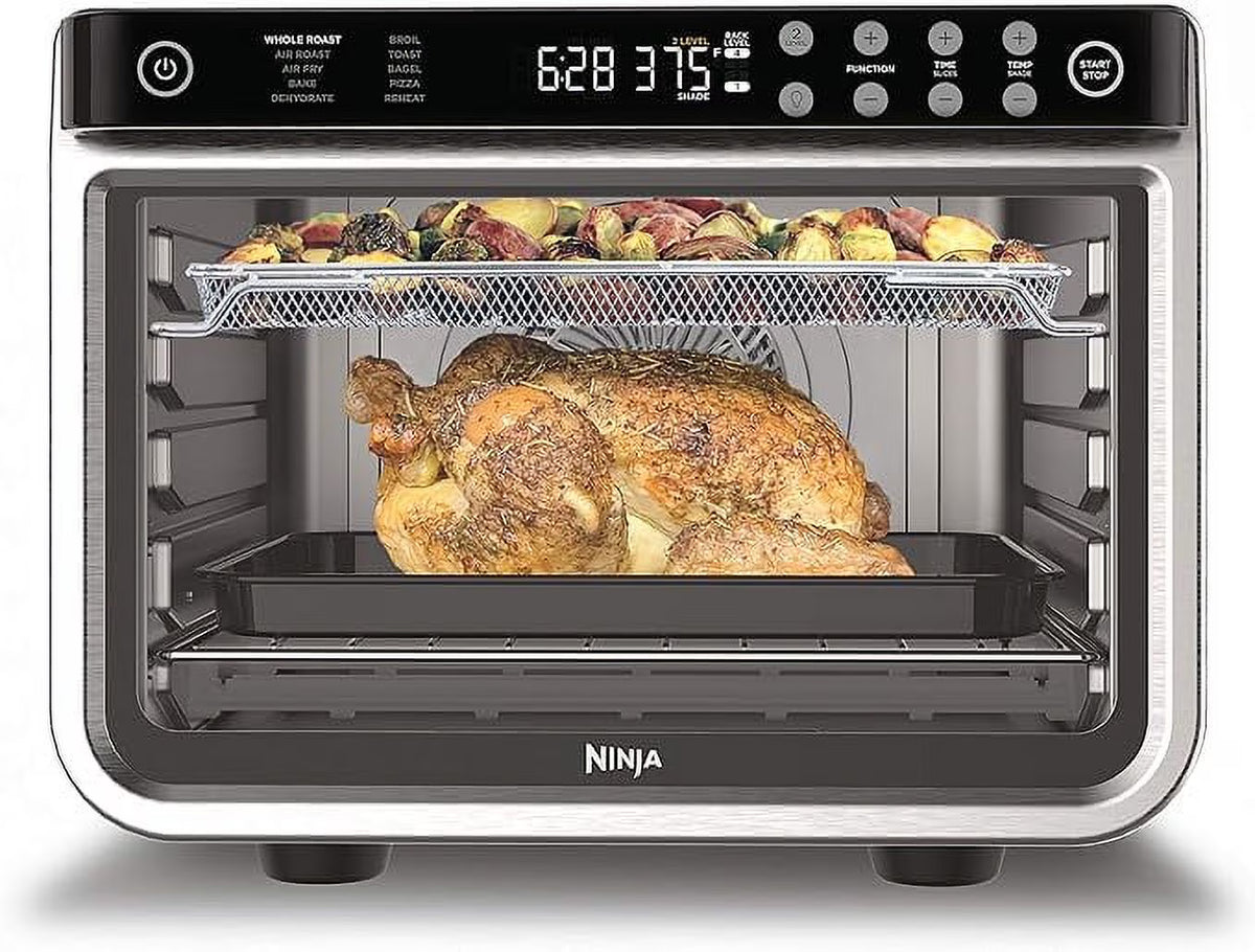 10-in-1 Air Fry Digital Toaster Oven Stainless Steel Z1528