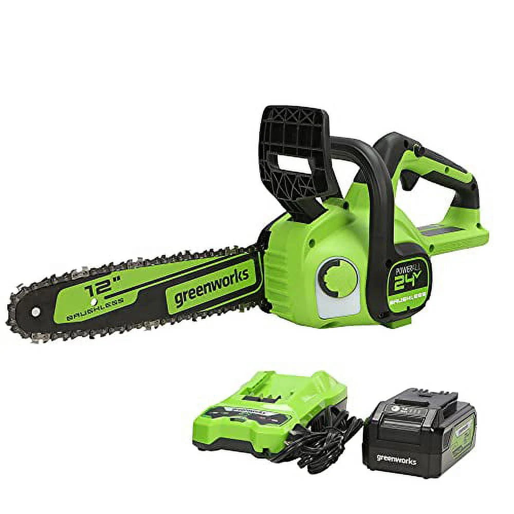 24V 12-inch Brushless Chainsaw with Battery and Charger P5165