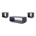 3-Piece Wood Coffee Table Set in Distressed Gray V8898