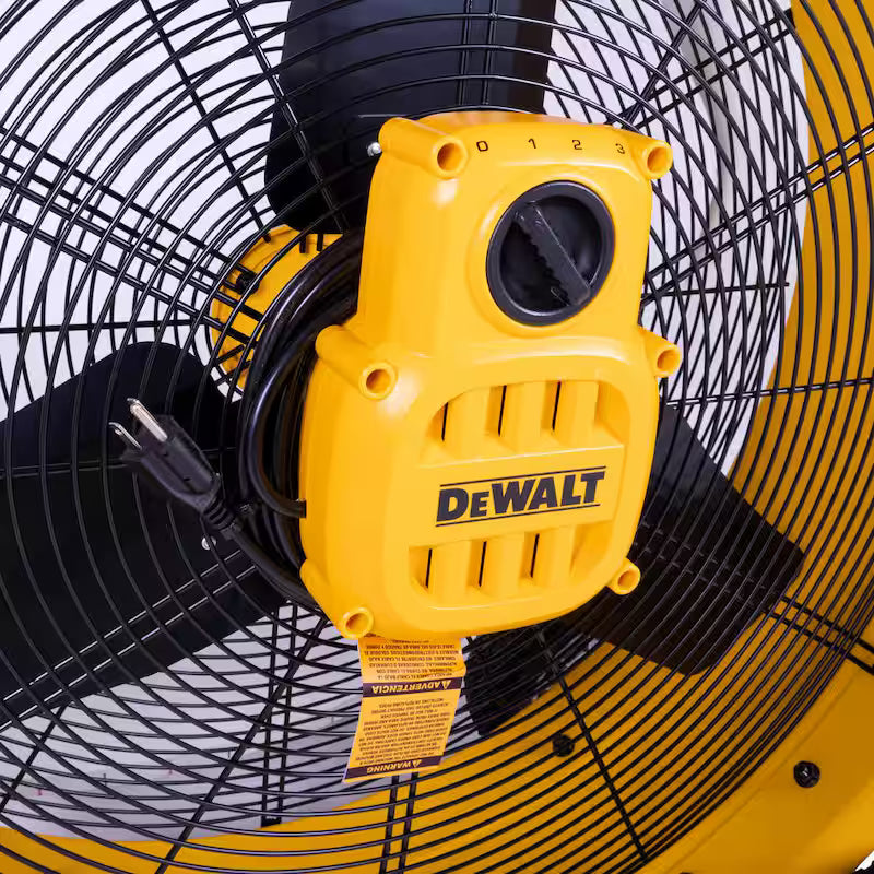 Yellow 3 Speed Drum Fan R1606