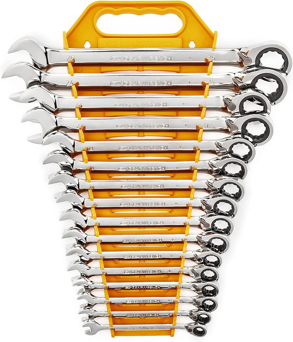 13 Pc. Reversible Ratcheting Combination Wrench Set, SAE M3258