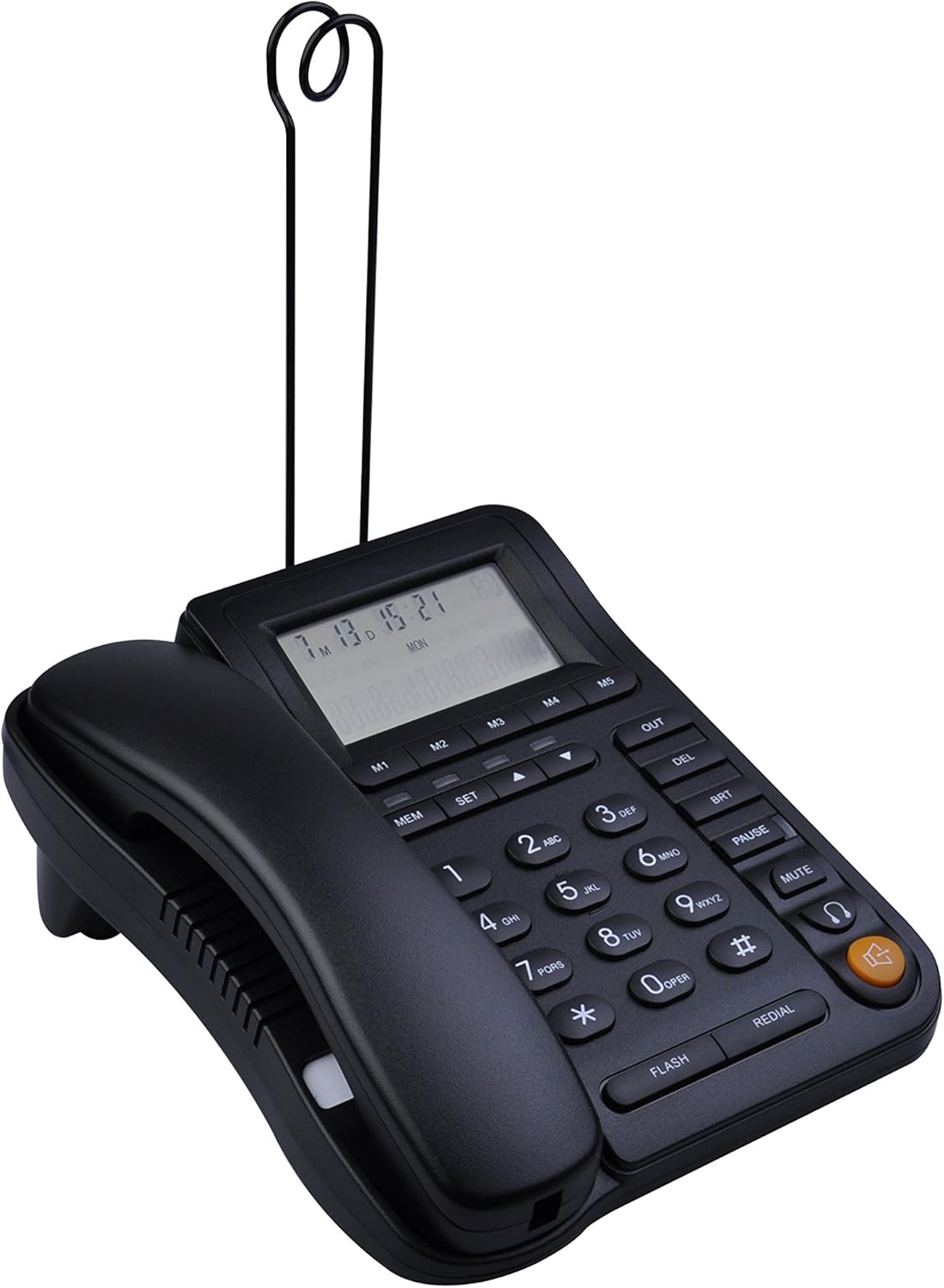 Call Center Corded Phone with Caller ID and Monaural Headset Z892