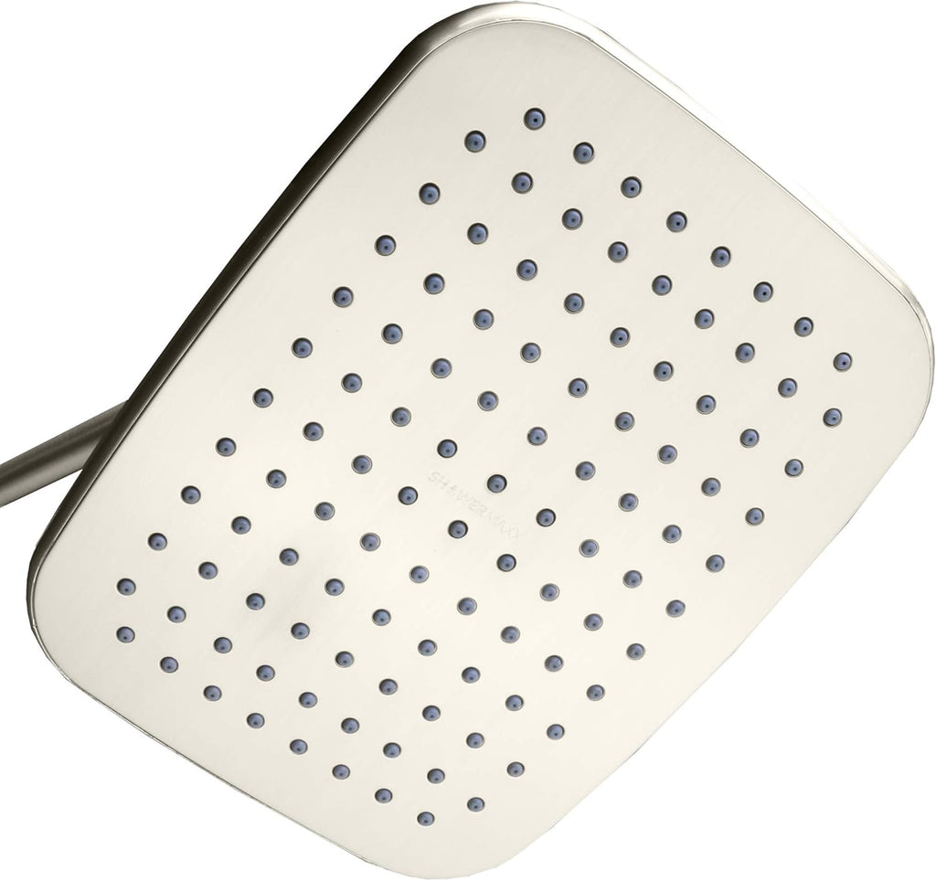 8.5 x 6.5 inch Rectangular Rainfall Shower Head in Polished Brass / Gold Finish Pack of 2 R19265