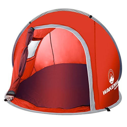 Pop-Up 2 Person Water Resistant Barrel Style Tent with Rain Fly and Carry Bag H150