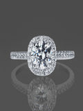 1 Carat Diamond Engagement Ring in 10k White Gold K1161