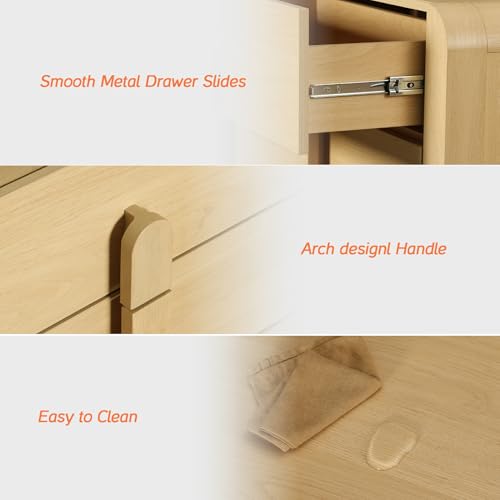 Oak 3 Drawer Wood Dresser Z5147