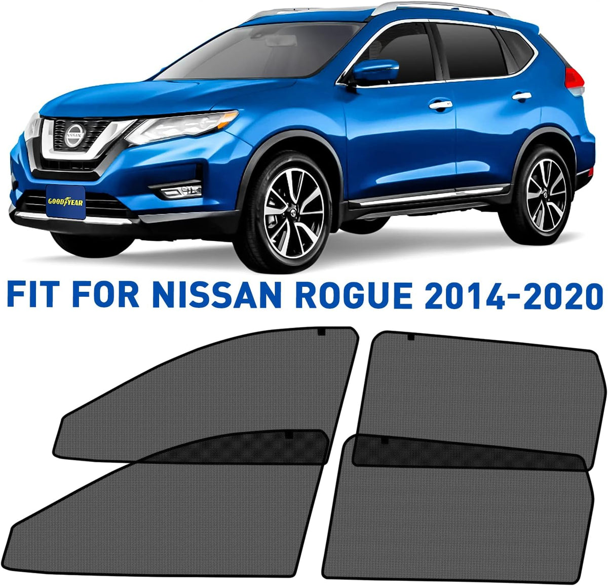 Magnetic Car Window Sunshade 4pcs R795535